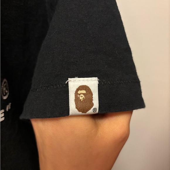 BAPE Bathing Ape Big Logo Tee Shirt M - Picture 4 of 5